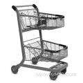 Double Basket Shopping Trolley